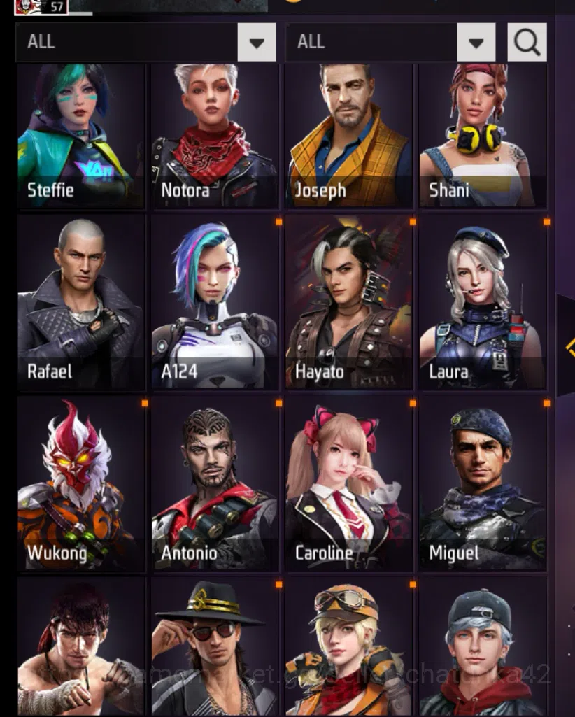 Free Fire Accounts FF MENA Account | Level 57 | Heroic Rank | Evo Gun image 6