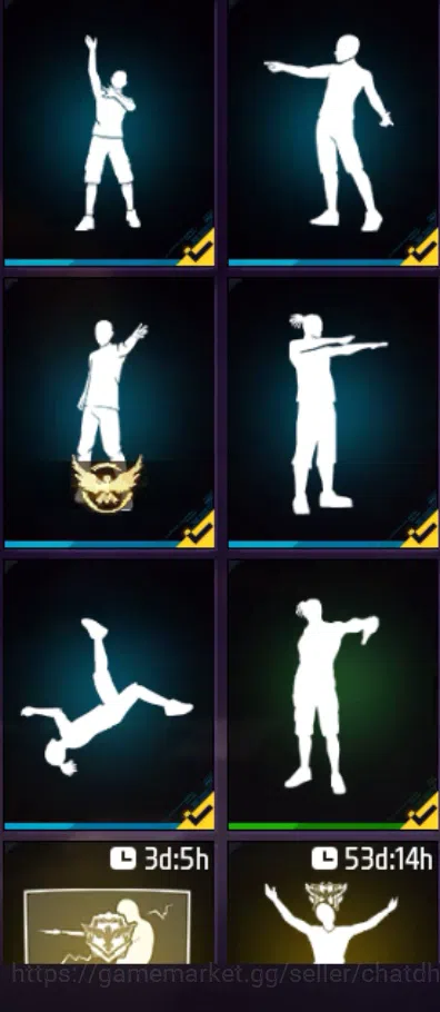 Free Fire Accounts FF MENA Account | Level 57 | Heroic Rank | Evo Gun image 8
