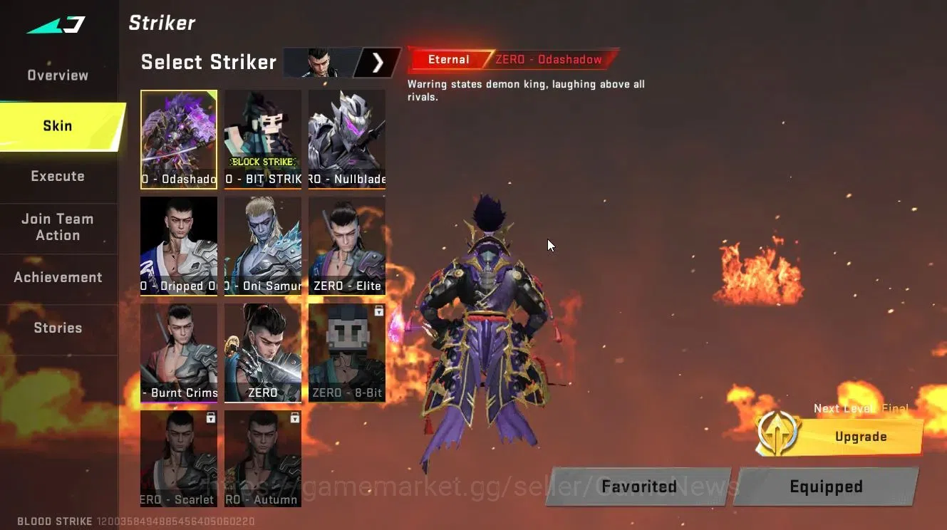 Blood Strike Accounts ASIA|2 ETERNAL [Zero-Oda,Vector-Shadow Lv4]+Collab image 3