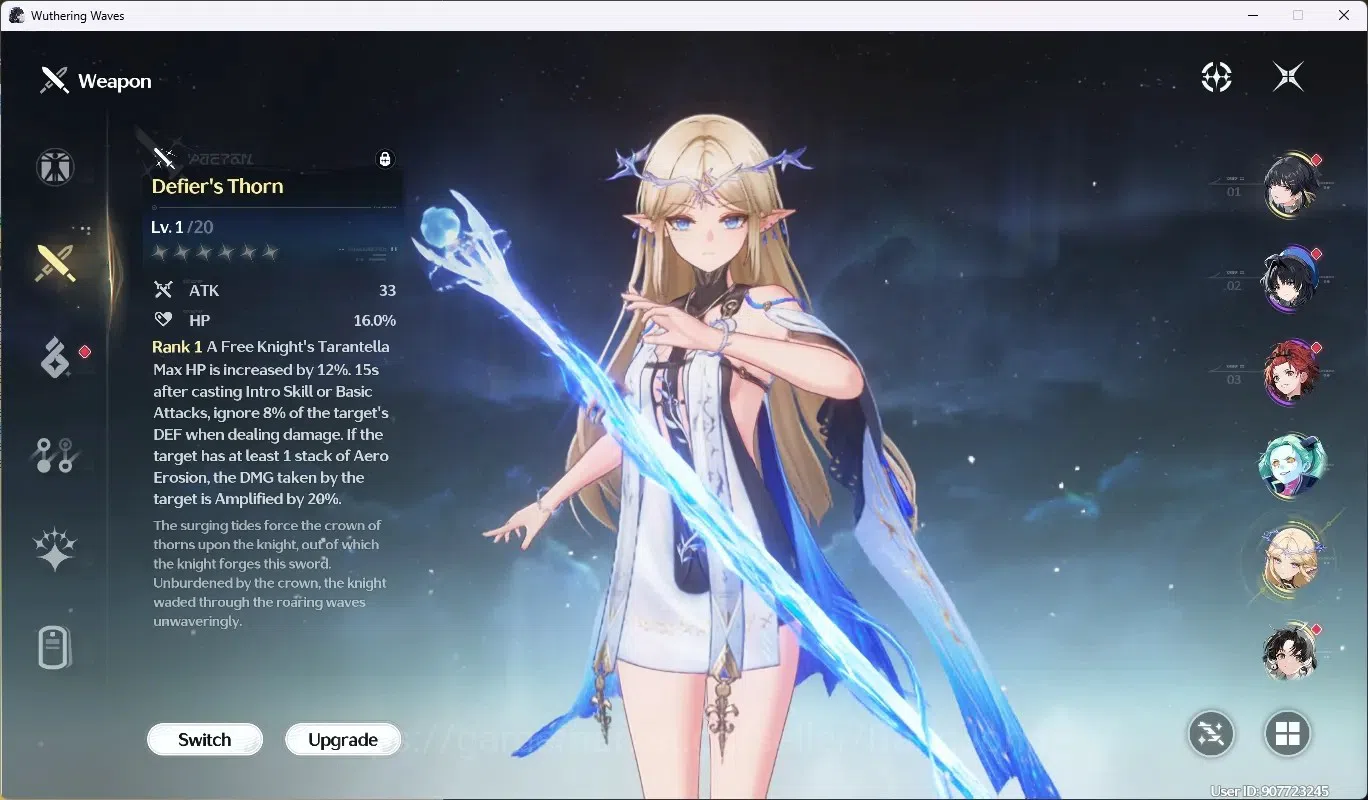 Wuthering Waves Accounts SEA|UL 48|Rank 5|1 Char Limited [Cartethyia R6 + S image 4