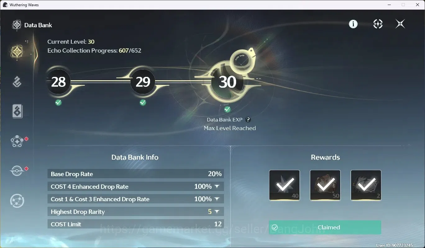 Wuthering Waves Accounts SEA|UL 48|Rank 5|1 Char Limited [Cartethyia R6 + S image 8