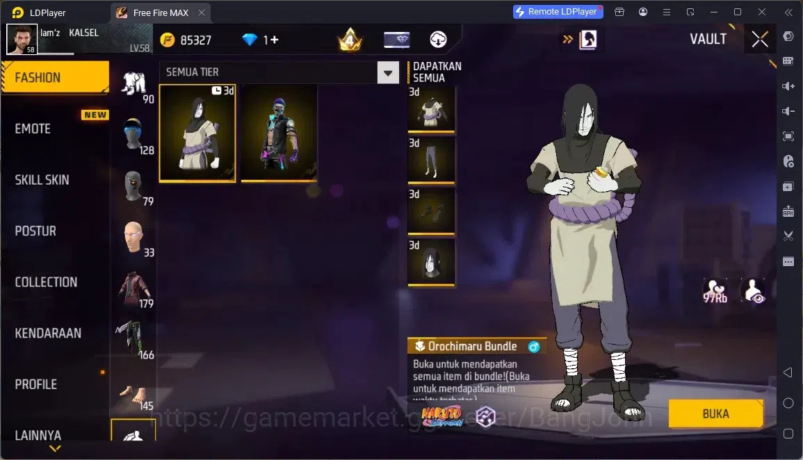 Free Fire Accounts Indonesia | 2 EVO (MP5 Lv5, Woodpecker Lv4)| 2 M188:Terrano Burst, Mamba Gnaw| Electrify Bunny Backpack 14