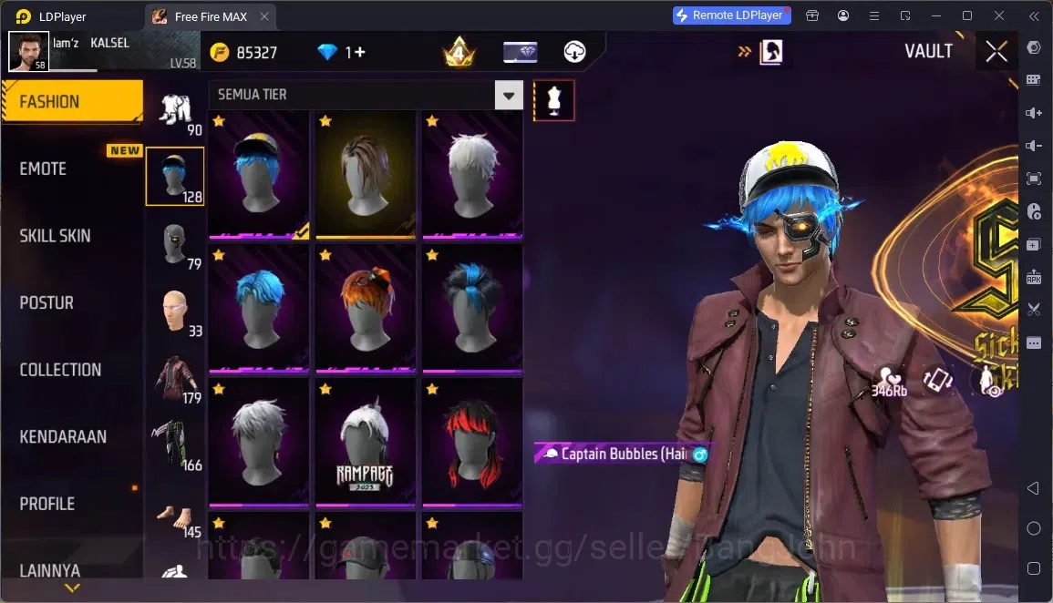 Free Fire Accounts Indonesia | 2 EVO (MP5 Lv5, Woodpecker Lv4)| 2 M188:Terrano Burst, Mamba Gnaw| Electrify Bunny Backpack 8