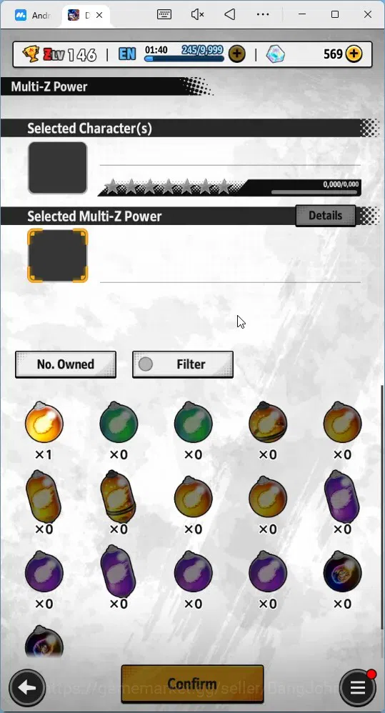 Dragon Ball Legends Accounts High-End Android |Lvl 146|4.49M Total Power|569 CC|1 LR|4 UL|LR Broly Fury|UL Omega 6
