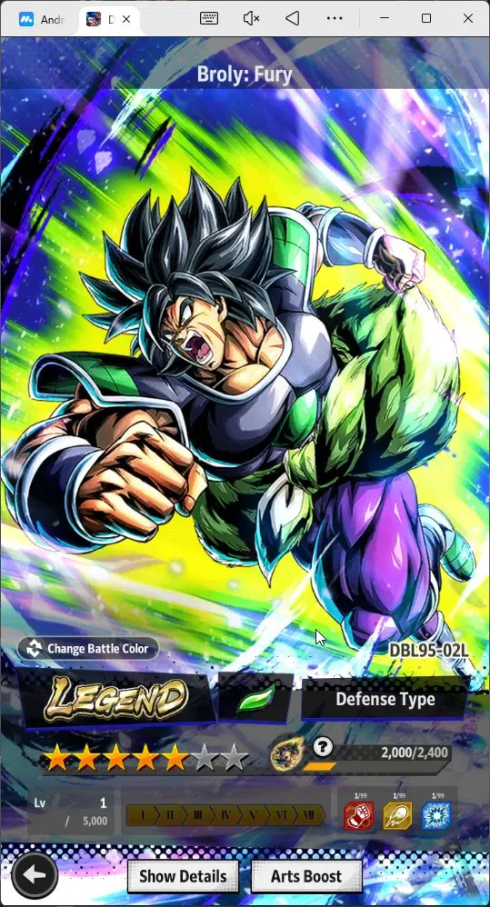 Dragon Ball Legends Accounts High-End Android |Lvl 146|4.49M Total Power|569 CC|1 LR|4 UL|LR Broly Fury|UL Omega 7