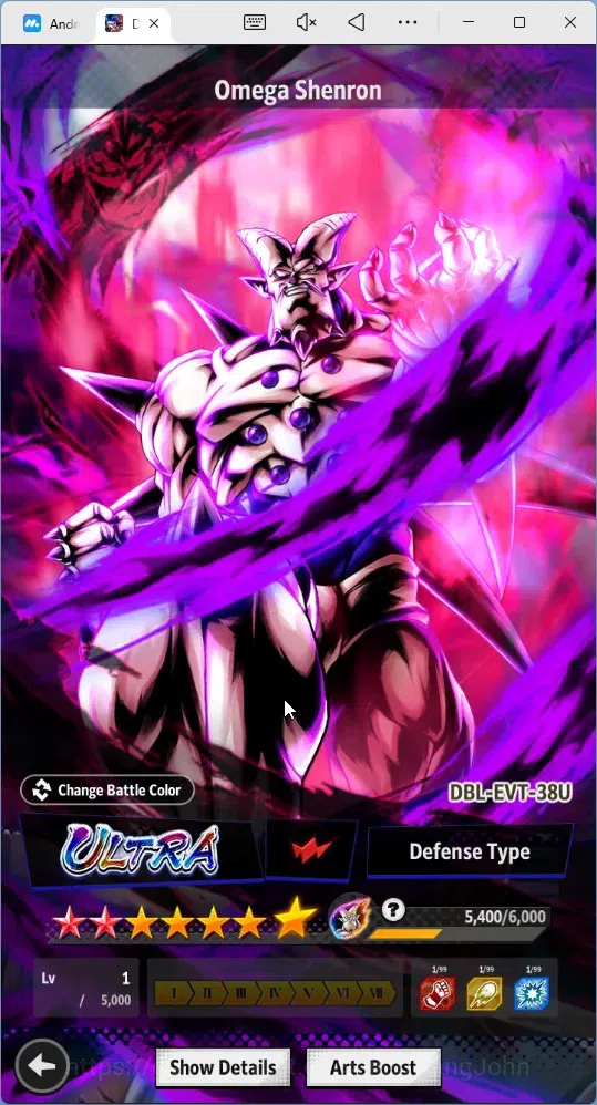 Dragon Ball Legends Accounts High-End Android |Lvl 146|4.49M Total Power|569 CC|1 LR|4 UL|LR Broly Fury|UL Omega 8