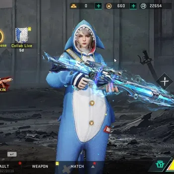 Blood Strike Accounts Collab Skin ASIA|2 ETERNAL Lv3[M1887-Netherflame,Spear-Relic]|Collab AOT [M4A1]+OPM