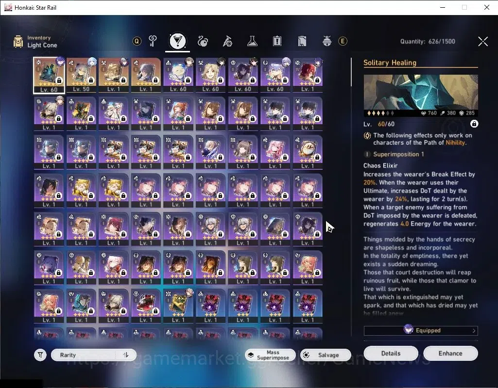 Honkai Star Rail Accounts Asia|TL 60|5 Limited|CerydraE2+Sign,Acheron,Silver image 6