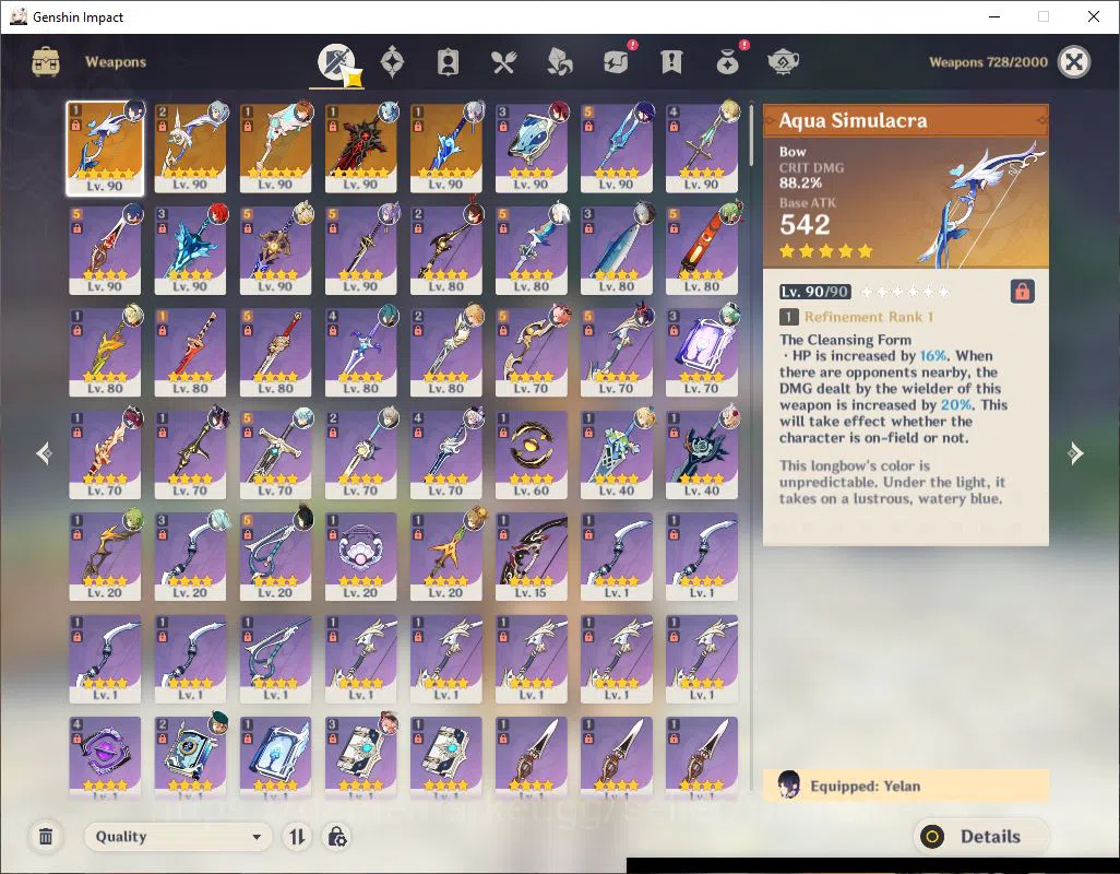 Genshin Impact Accounts Asia|AR 59|10 Limited +5(*5Weapon)| Raiden,Xilonen image 4