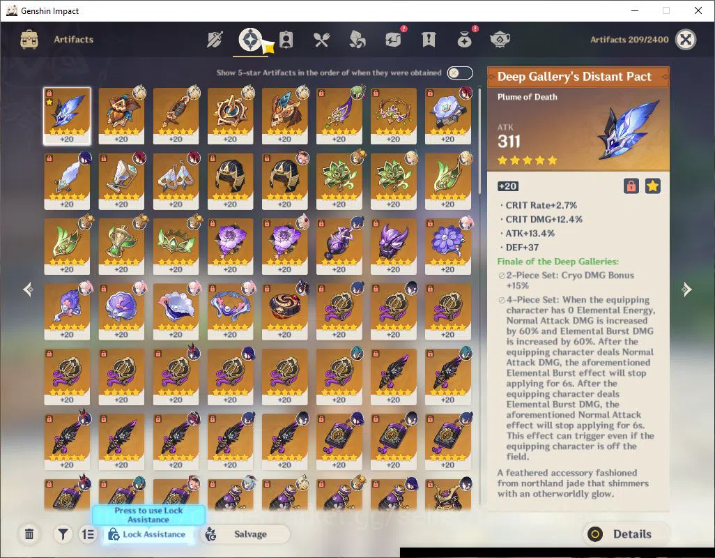 Genshin Impact Accounts Asia|AR 59|10 Limited +5(*5Weapon)| Raiden,Xilonen image 5