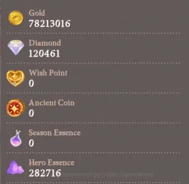 AFK Journey Accounts GLOBAL S466|Ready Gacha|6 Hero Selector|29 S Char[ image 10