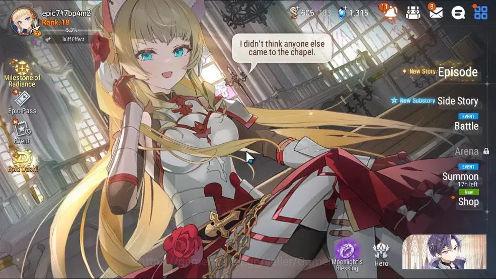 Epic Seven Accounts GLOBAL UnVerif|New Era|2 ML(Rhiana&Luciel,SE Celin image 1