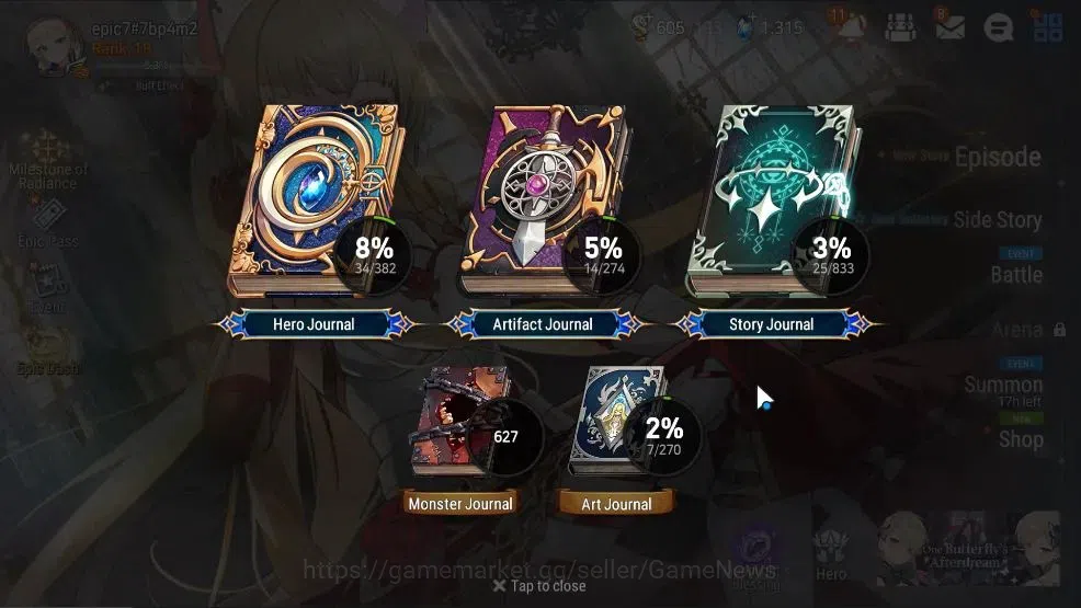 Epic Seven Accounts GLOBAL UnVerif|New Era|2 ML(Rhiana&Luciel,SE Celin image 3