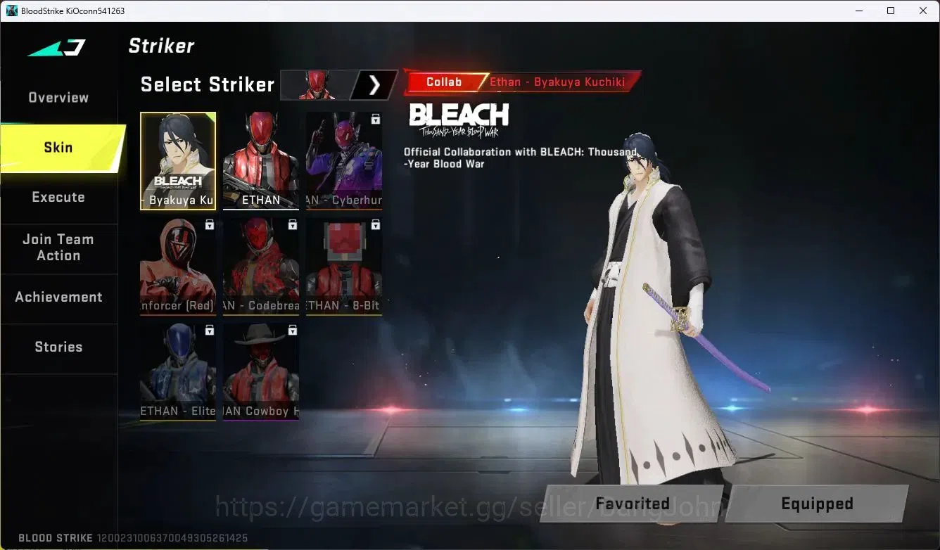 Blood Strike Accounts ASIA | MCX-EVA-00 (EVA)|BLEACH Byakuya,Ethan|1 Ult image 8