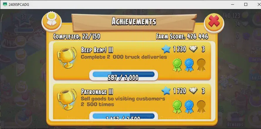 Hay Day Accounts Level 37 | Barn Storage 1000 + Silo Storage 525 | 140,1k Coins,14 Dm |CN ON|Log Supercell ID|Take 7