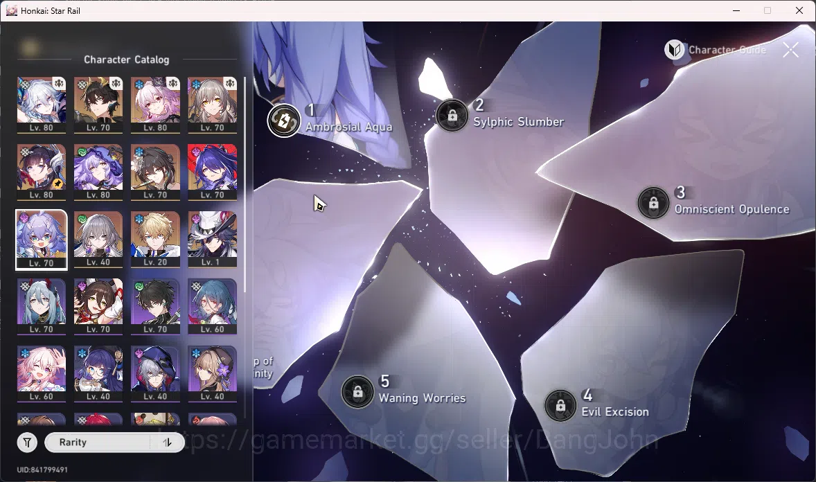 Honkai Star Rail Accounts ASIA | TL 64 | 8 Limit | Ashveil | Hysilens | Blac image 3
