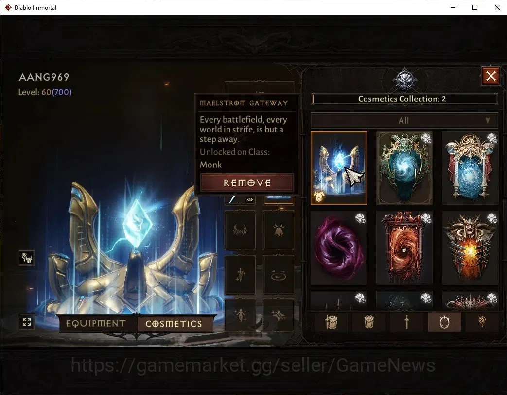 Diablo Immortal Accounts SEA-Izual|CS ON|Lv60(700)|Monk|CR 41k|Reso 510|Par image 12
