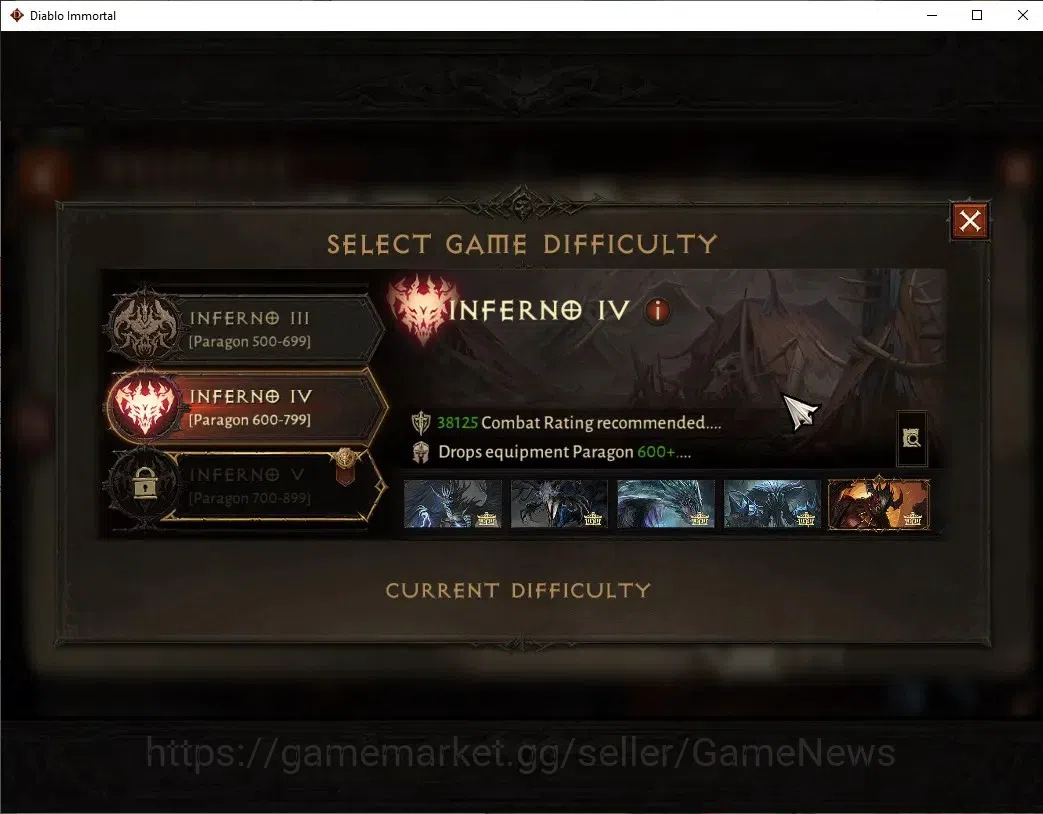 Diablo Immortal Accounts SEA-Izual|CS ON|Lv60(700)|Monk|CR 41k|Reso 510|Par image 15