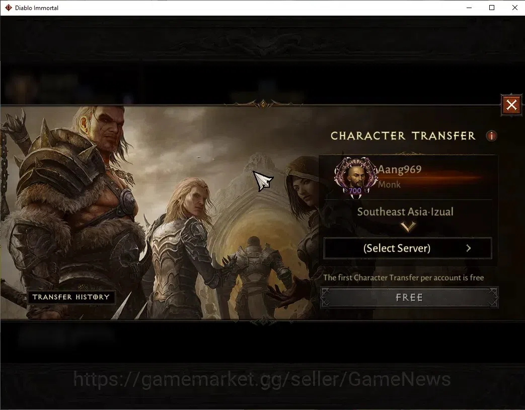 Diablo Immortal Accounts SEA-Izual|CS ON|Lv60(700)|Monk|CR 41k|Reso 510|Par image 2