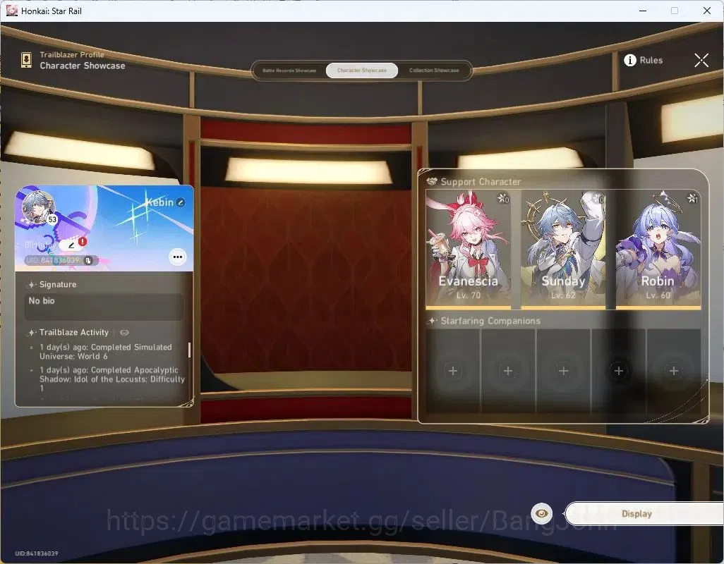 Honkai Star Rail Accounts Asia | TL53|8 Lim: Evanescia Lv70, Sparkle Lv60, D image 19