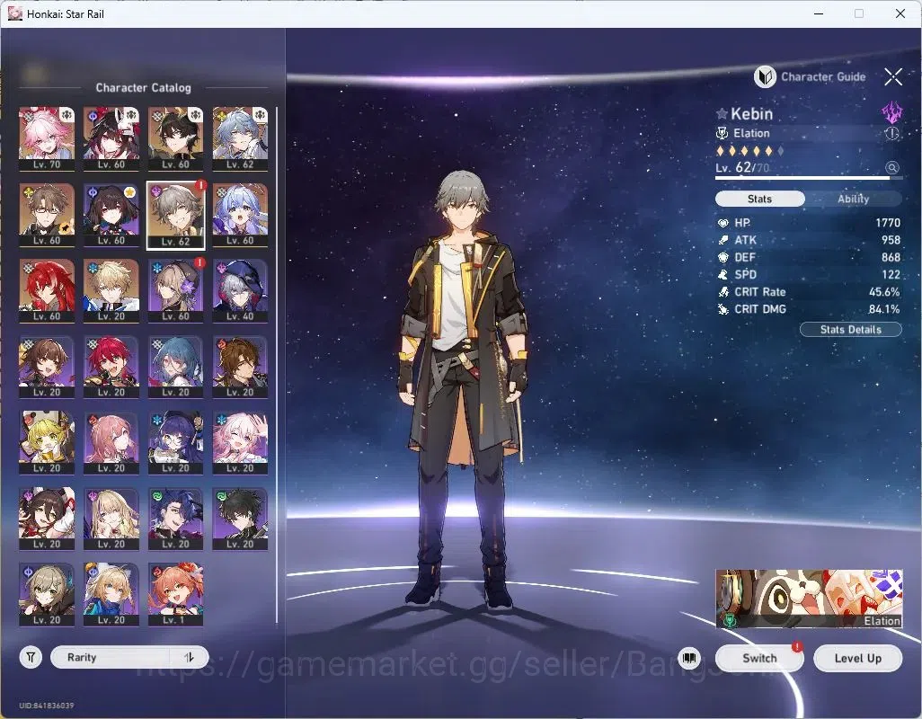 Honkai Star Rail Accounts Asia | TL53|8 Lim: Evanescia Lv70, Sparkle Lv60, D image 2