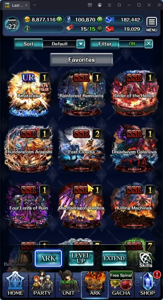 Last Cloudia Accounts GLOBAL|Rank 22|100K Crystal| Top Tier Unit (Telest image 1