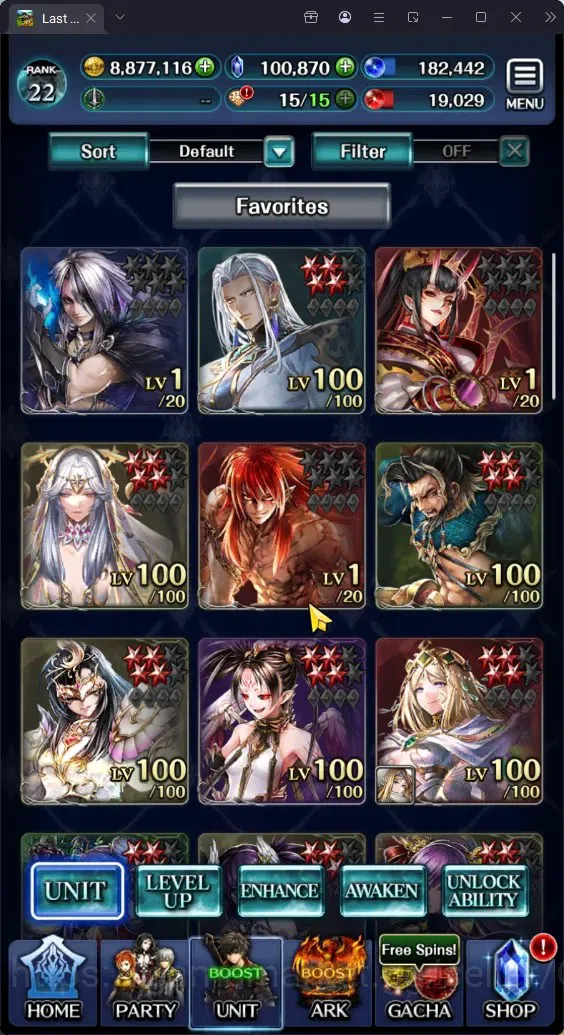 Last Cloudia Accounts GLOBAL|Rank 22|100K Crystal| Top Tier Unit (Telest image 11