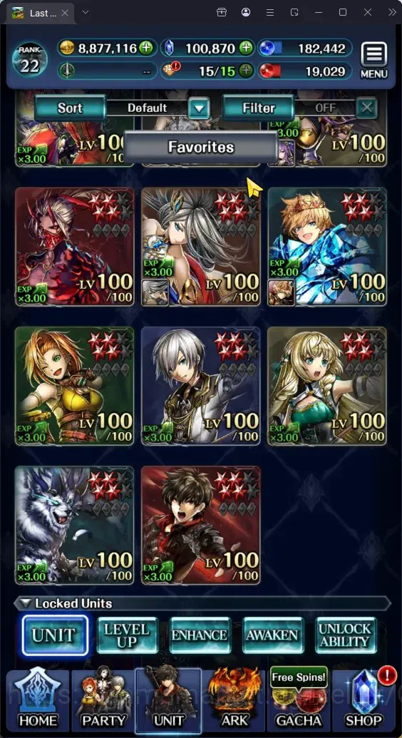 Last Cloudia Accounts GLOBAL|Rank 22|100K Crystal| Top Tier Unit (Telest image 13