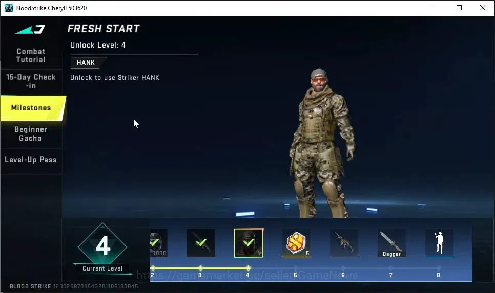 Blood Strike Accounts ASIA|Starter|Melee ULTRA Talon Knife-Sactum|Legend image 10
