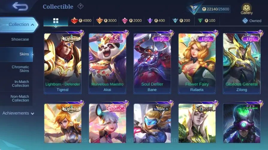 Mobile Legends: Bang Bang Accounts Global|Skin 94|Expert|Collector Natalia|Lightbron  image 8