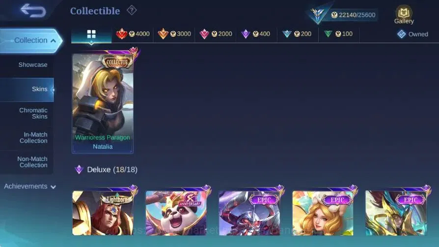 Mobile Legends: Bang Bang Accounts Global|Skin 94|Expert|Collector Natalia|Lightbron  image 9