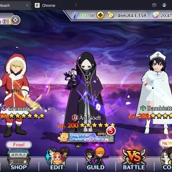 Bleach: Brave Souls Accounts Starter Global |105K BP+20K Orb|Fresh Story|Äs Nödt MS,Gremmy Cm24,BambiettaTYBW23,Ulquiorra