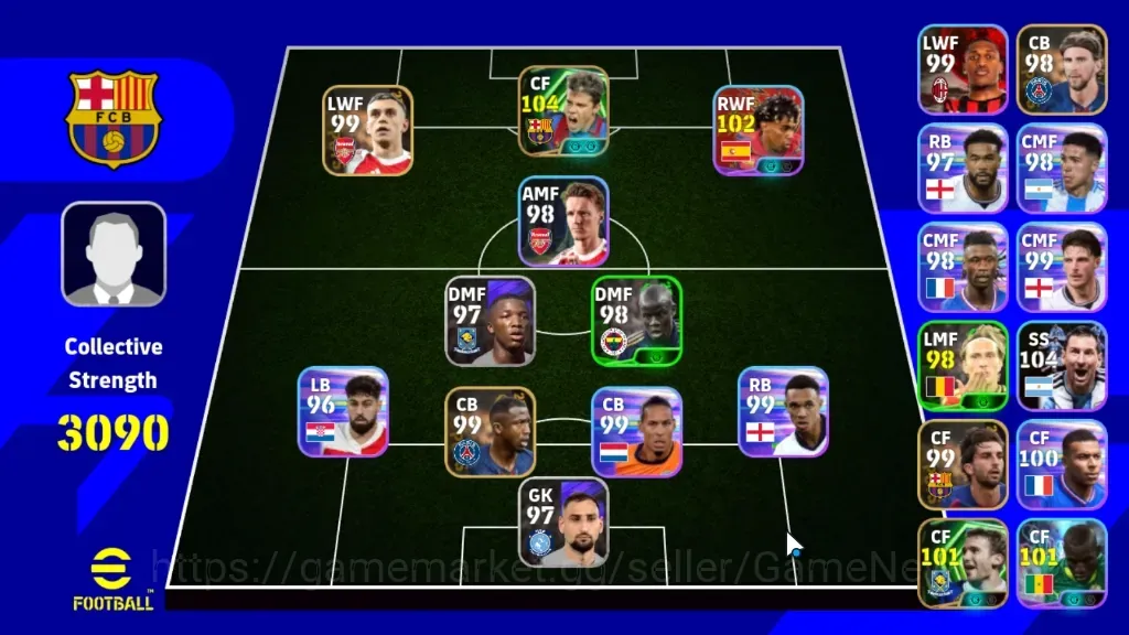 eFootball Accounts Others Android|Power 3080|Epic Javier Saviola,Andriy Shevchenko|Show Time Nicolas 1