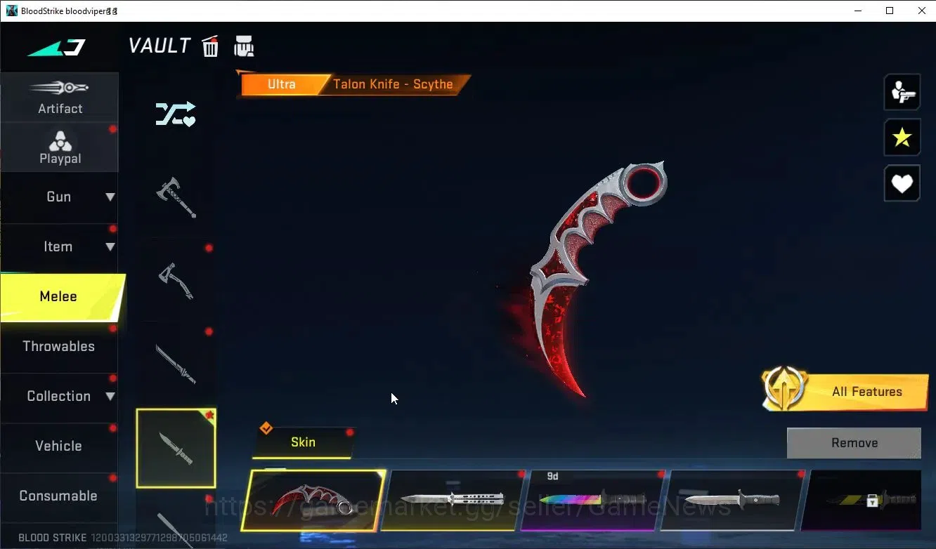 Blood Strike Accounts ASIA|ETERNAL M1887+EVO FAL+3 MELE+Collab 7DS[Emma, image 10
