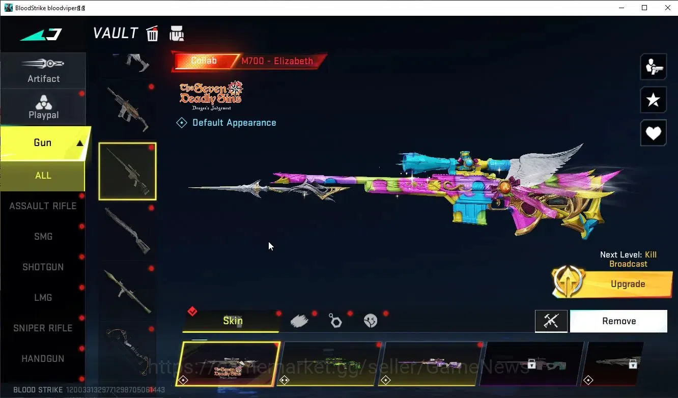 Blood Strike Accounts ASIA|ETERNAL M1887+EVO FAL+3 MELE+Collab 7DS[Emma, image 12