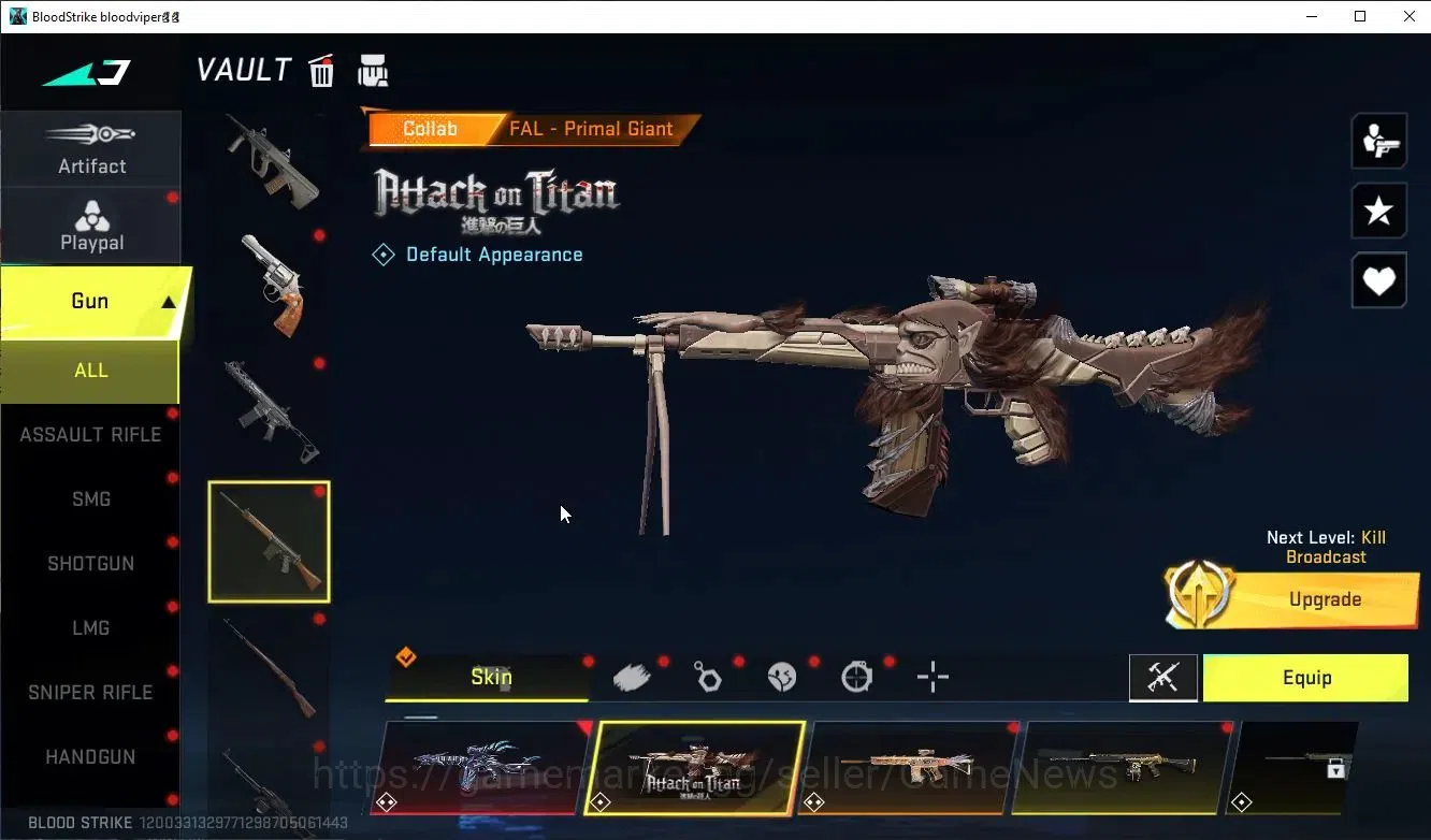 Blood Strike Accounts ASIA|ETERNAL M1887+EVO FAL+3 MELE+Collab 7DS[Emma, image 17