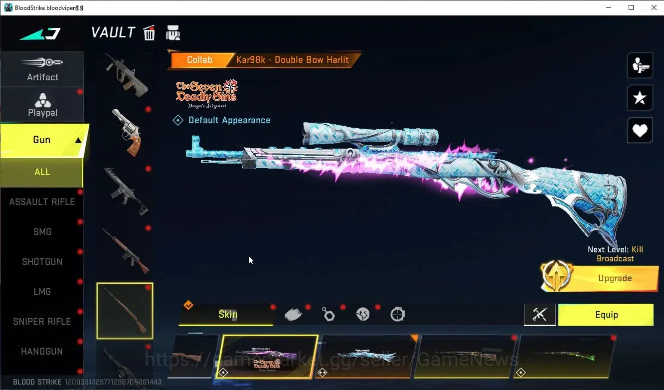 Blood Strike Accounts ASIA|ETERNAL M1887+EVO FAL+3 MELE+Collab 7DS[Emma, image 18