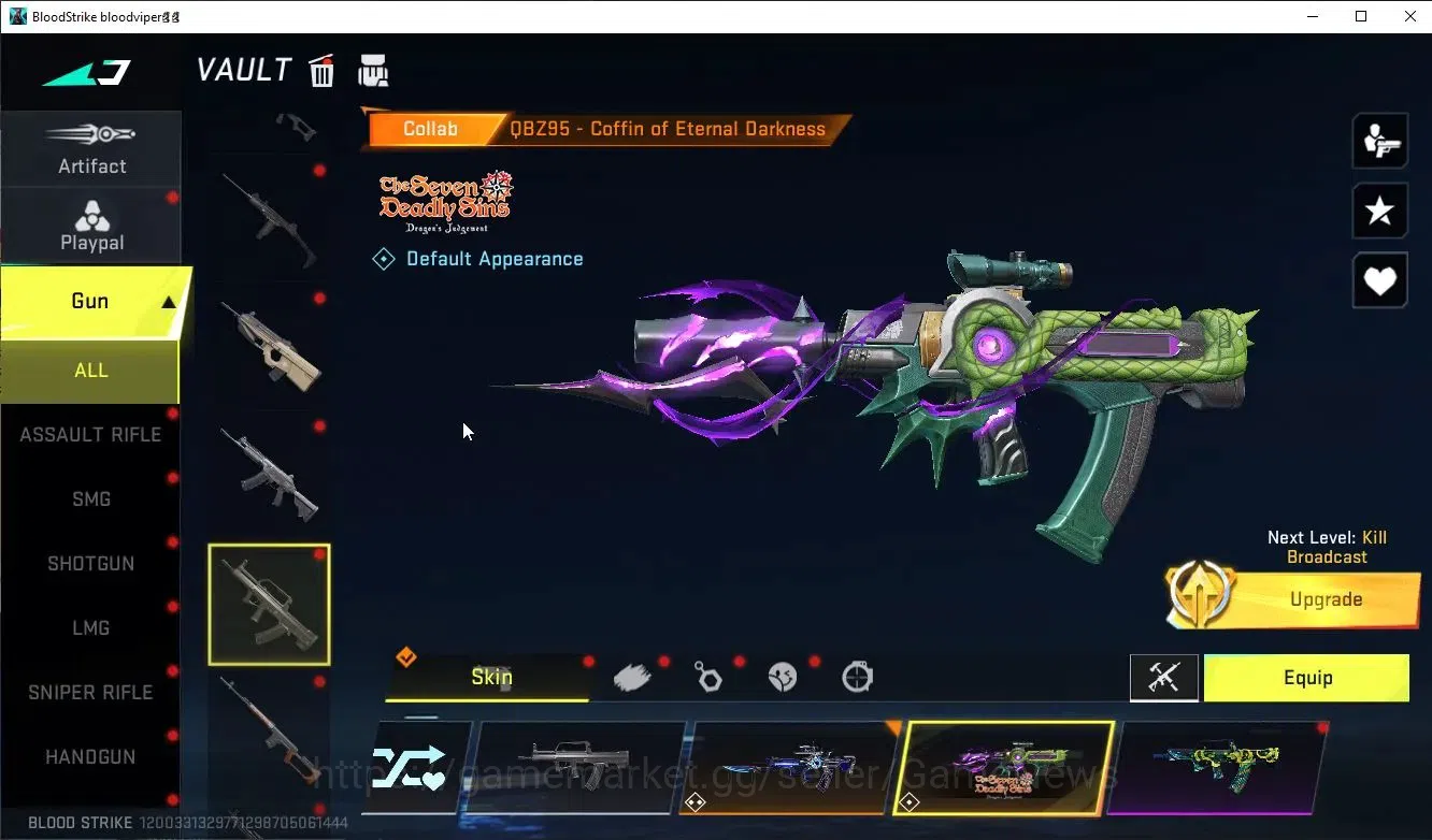 Blood Strike Accounts ASIA|ETERNAL M1887+EVO FAL+3 MELE+Collab 7DS[Emma, image 19