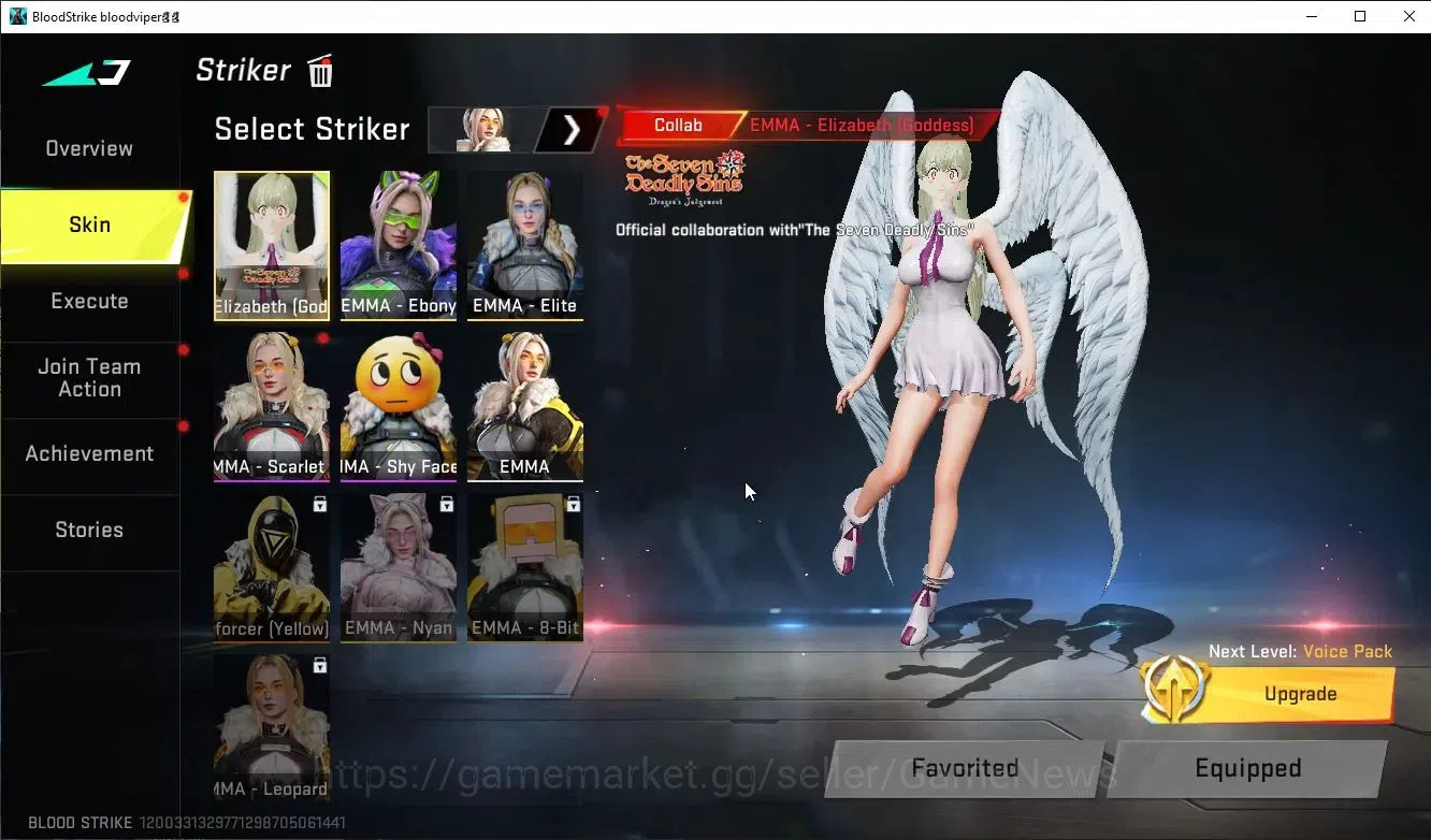 Blood Strike Accounts ASIA|ETERNAL M1887+EVO FAL+3 MELE+Collab 7DS[Emma, image 3
