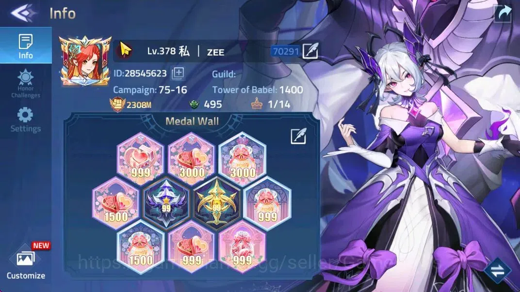 Mobile Legends: Adventure Accounts Sv 70xx|VIP10|Lv 378|2308M Pwr|22 Nexus,68 Awk|9 U image 2