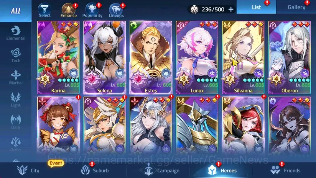 Mobile Legends: Adventure Accounts Sv 70xx|VIP10|Lv 378|2308M Pwr|22 Nexus,68 Awk|9 U image 5