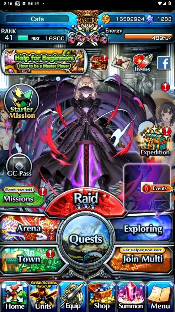 Grand Summoners Accounts Global| Rank 41 | 1.283 Crystal | 6 Ascend | Shiro image 1