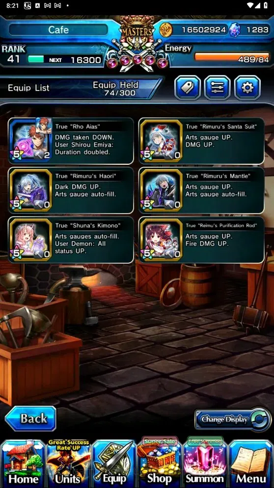 Grand Summoners Accounts Global| Rank 41 | 1.283 Crystal | 6 Ascend | Shiro image 8