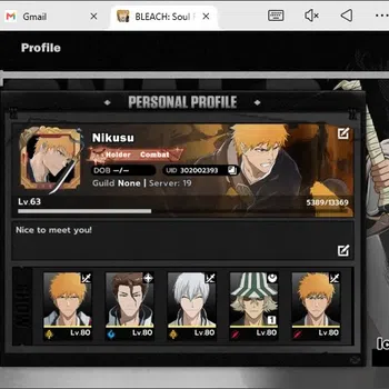 BLEACH: Soul Resonance Accounts Nuverse SEA|Lv.63| 7 SSR 7 Sign(Ichigo