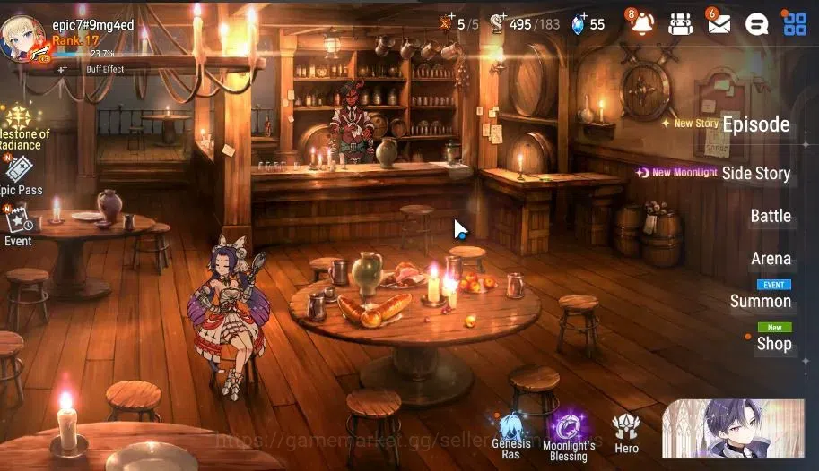 Epic Seven Accounts Global|UnVerif|2 ML (Rhianna&Luciel,Maid Chloe)+Te image 1