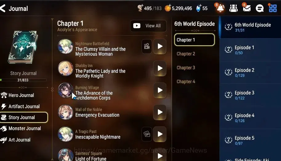 Epic Seven Accounts Global|UnVerif|2 ML (Rhianna&Luciel,Maid Chloe)+Te image 7