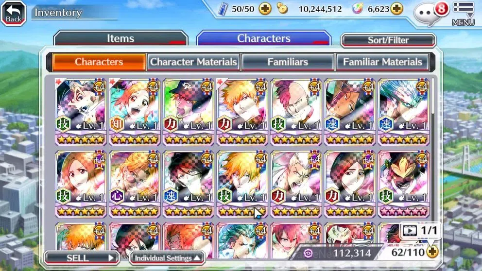 Bleach: Brave Souls Accounts Starter [GLOBAL]6K Orbs|Fresh All Story|Dream Team Ichigo,New Ichigo,TYBW25 Yoruichi,SwimSuit26 10
