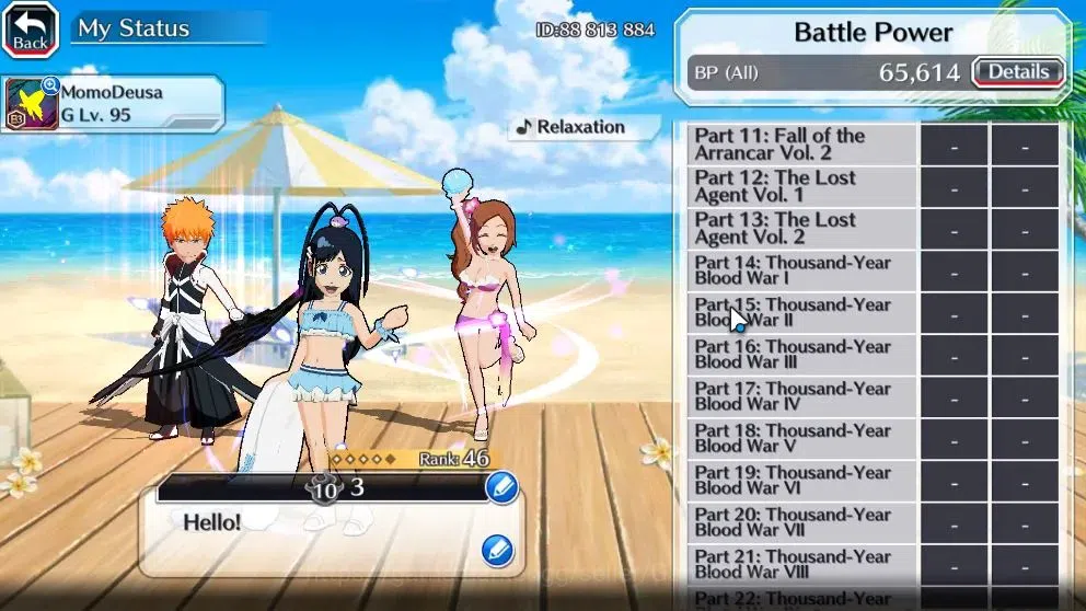 Bleach: Brave Souls Accounts Starter [GLOBAL]6K Orbs|Fresh All Story|Dream Team Ichigo,New Ichigo,TYBW25 Yoruichi,SwimSuit26 5