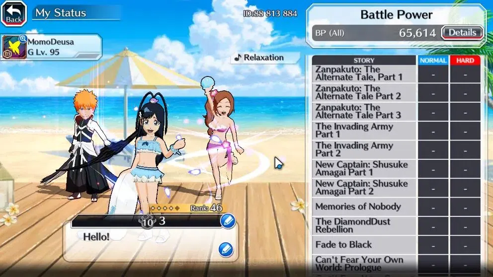 Bleach: Brave Souls Accounts Starter [GLOBAL]6K Orbs|Fresh All Story|Dream Team Ichigo,New Ichigo,TYBW25 Yoruichi,SwimSuit26 6