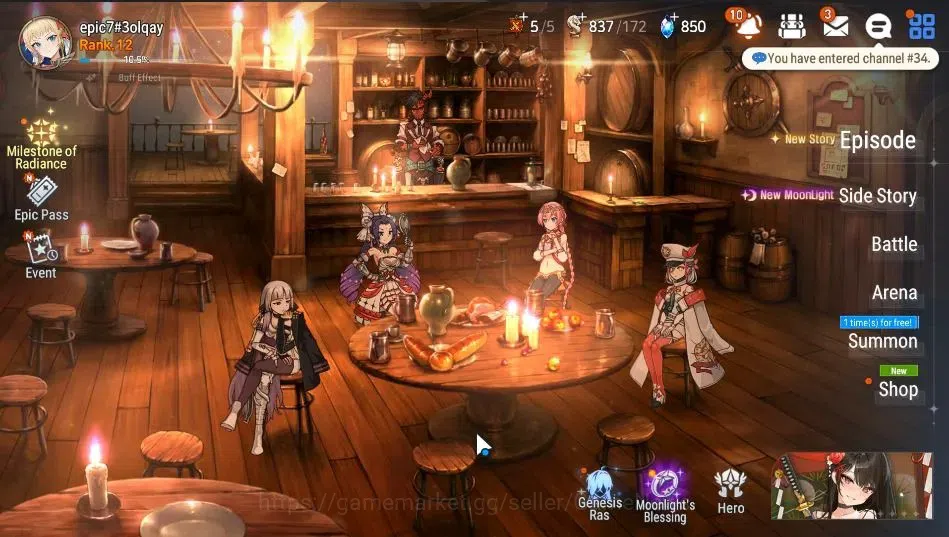 Epic Seven Accounts GLOBAL|UnVerif|3 ML|(Salome,US Choux,PC Flan)+Celi image 1
